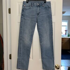 American Eagle Outfitters Light Blue Men's Original Straight Jeans - Size 32x34
